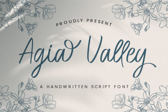 Agia Valley: A Delicate Font for Elegant Branding
