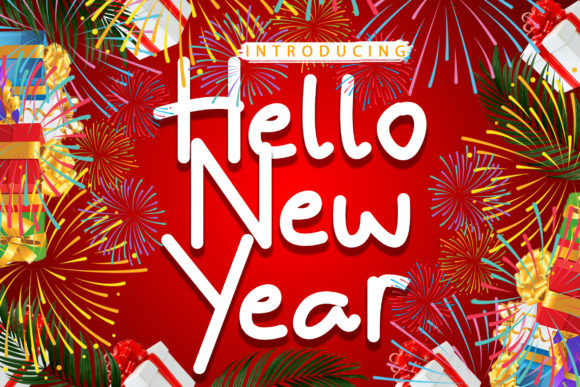 Bring Charm to Your Creations with Hello New Year Font