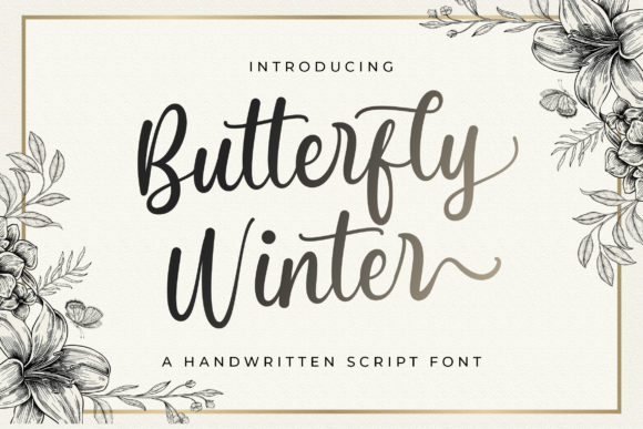 Butterfly Winter: A Charming Script for Your Brand