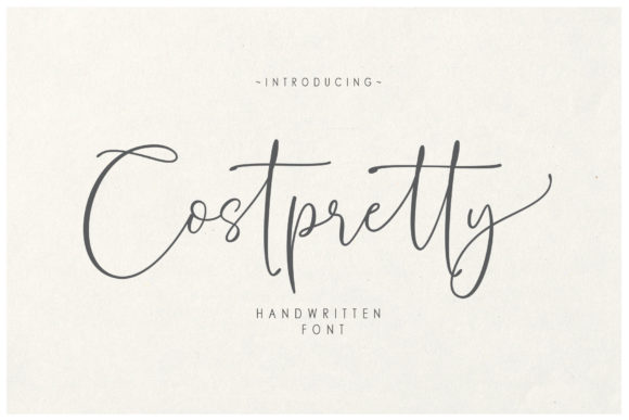 Costpretty: A Charming Script for Elegant Designs