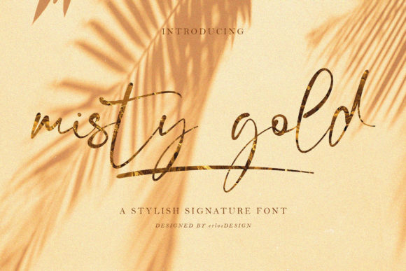 Discover the Charm of Misty Gold: A Handwritten Font for Web Design