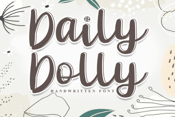 Discover the Elegance of Daily Dolly: A Handwritten Typeface