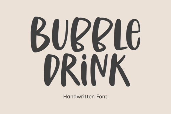 Enhance Your Brand with Bubble Drink Font