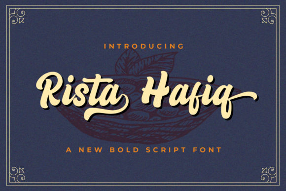 Enhance Your Brand with Rizta Hafiq: A Vintage Script Font