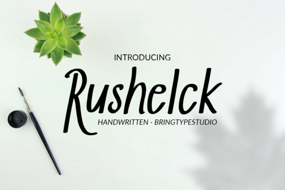 Enhance Your Brand with Rushelck: A Friendly Handwritten Font