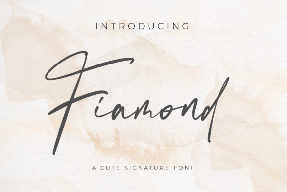 Enhance Your Campaign with Fiamond: A Luxurious Handwritten Font