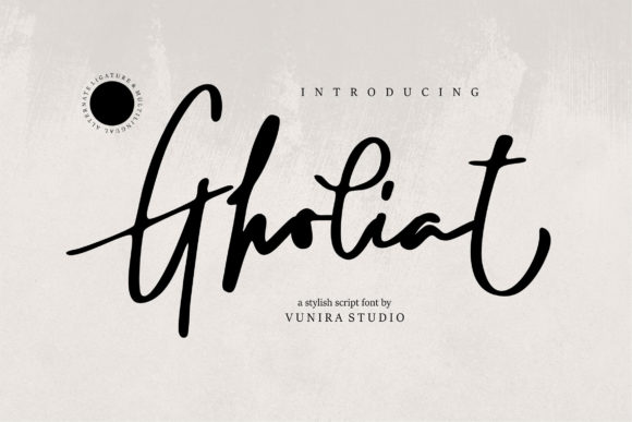 Enhance Your Campaigns with Gholiat: A Versatile Handwritten Font