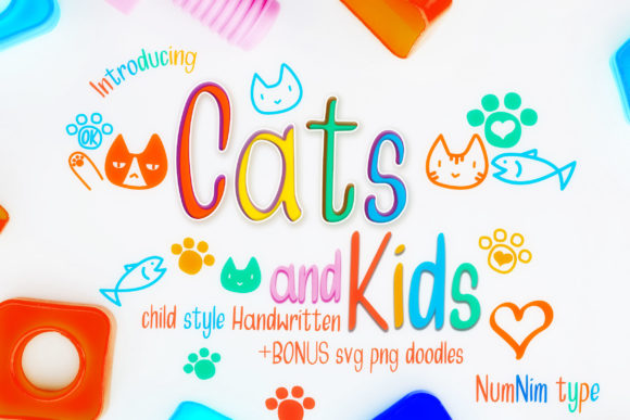 Exploring Cats and Kids: A Delightful Font for Creative Branding