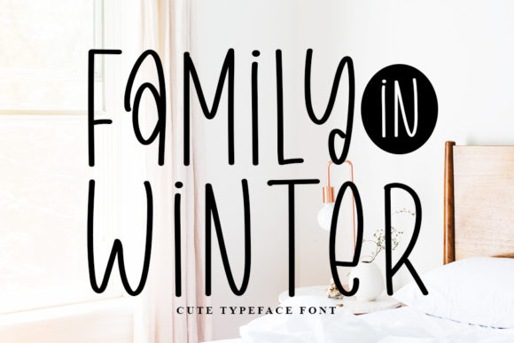 Family in Winter: A Charming Handwritten Font for Web Design