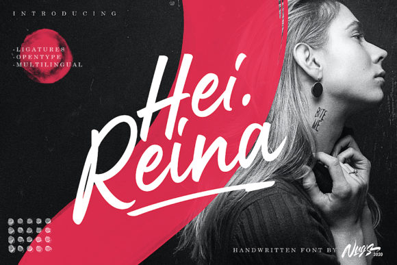 Hei Reina: A Handwritten Font for Editorial Elegance