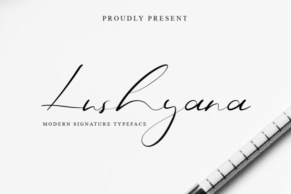 Lushyana: A Handwritten Script Font for Crafters