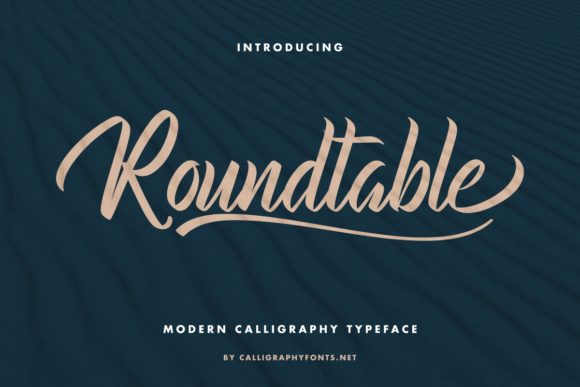 Roundtable: A Modern Brush Handwritten Font for Branding