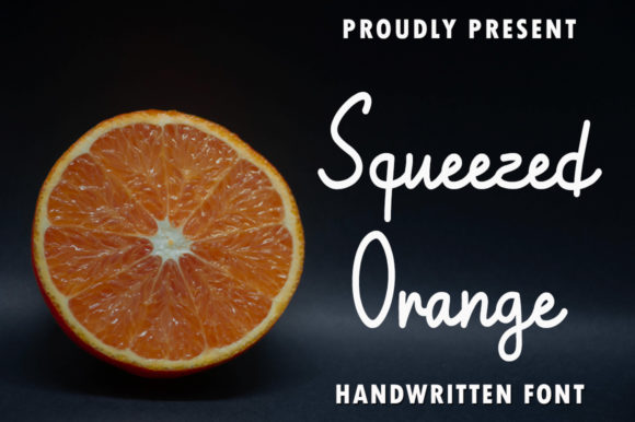 Squeezed Orange: A Vibrant Script for Bold Designs