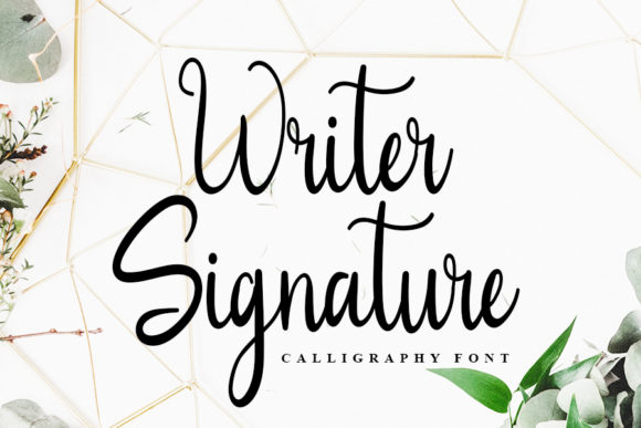 Writer Signature: A Joyful Cursive Font for Editorial Design